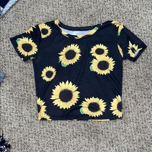 Sunflower Crop Top